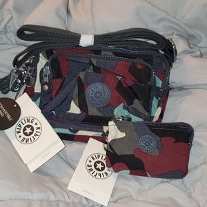 Kipling camo convertible Multiple. With coin purse